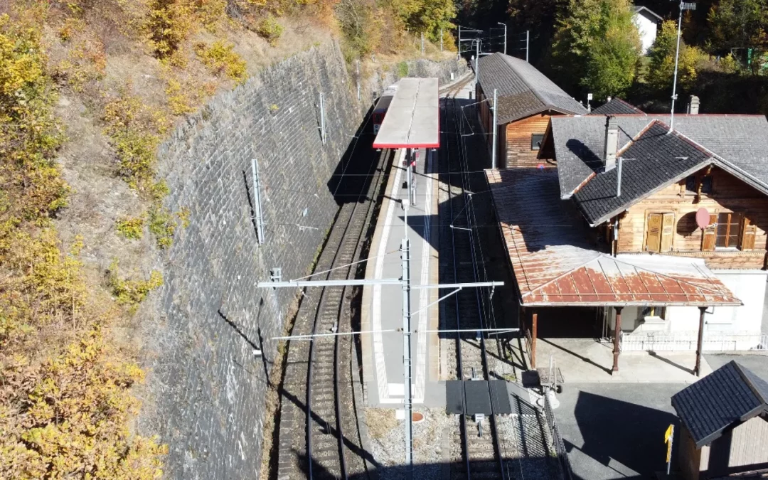 Transformation de la gare de Salvan