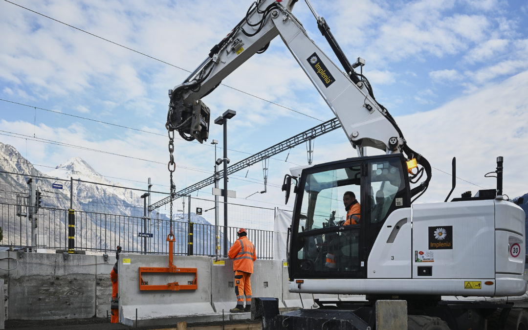 Travaux Gare TMR à Martigny