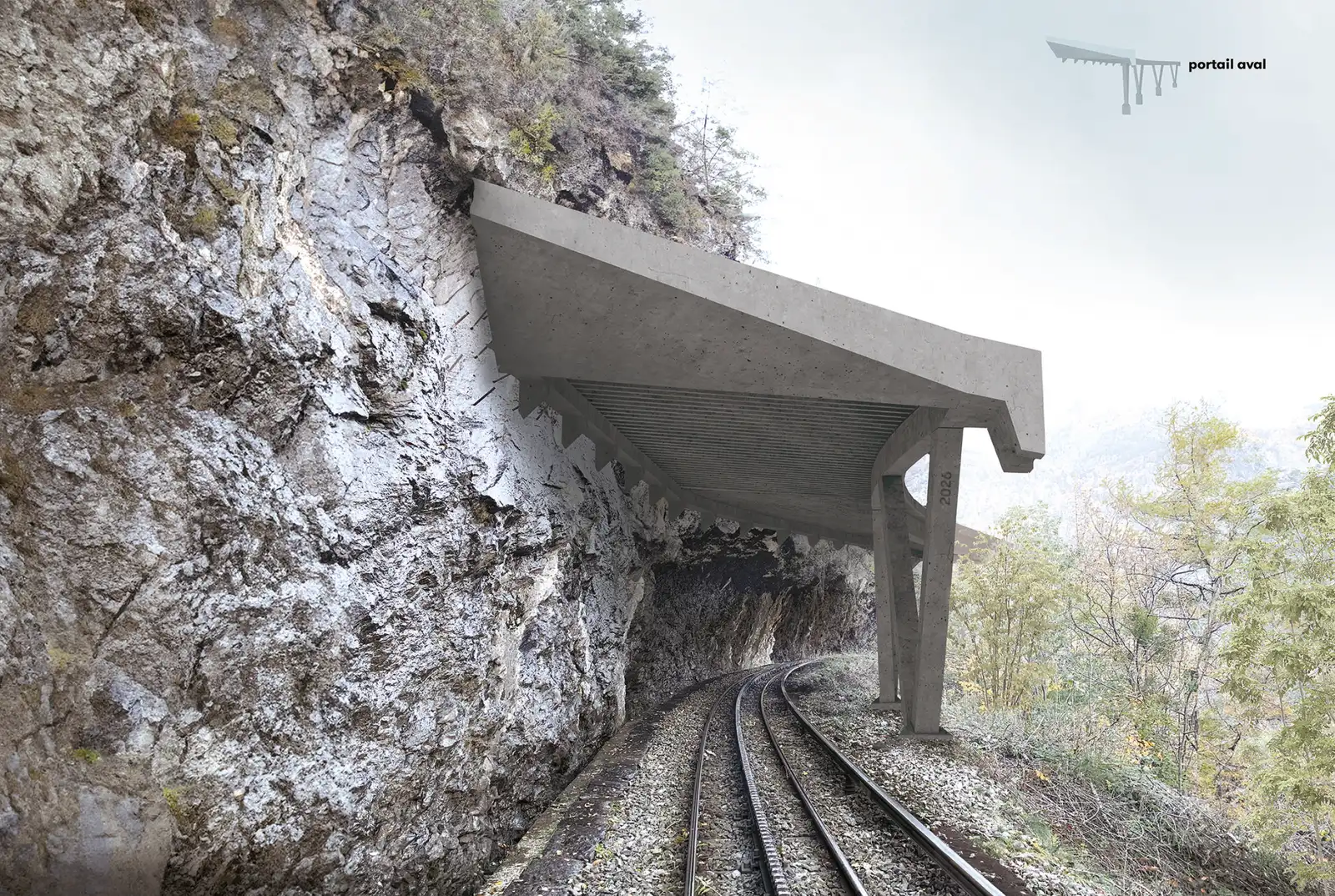 Visualisation du portail en aval